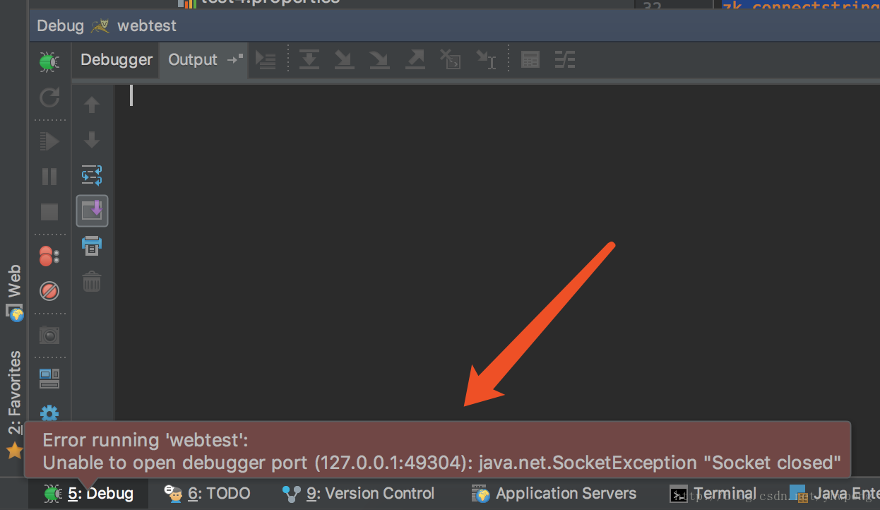 Idea tomcat unable to open debugger port java