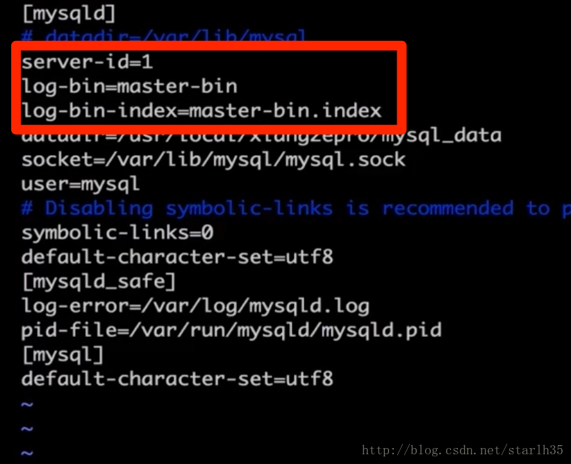 master my.cnf