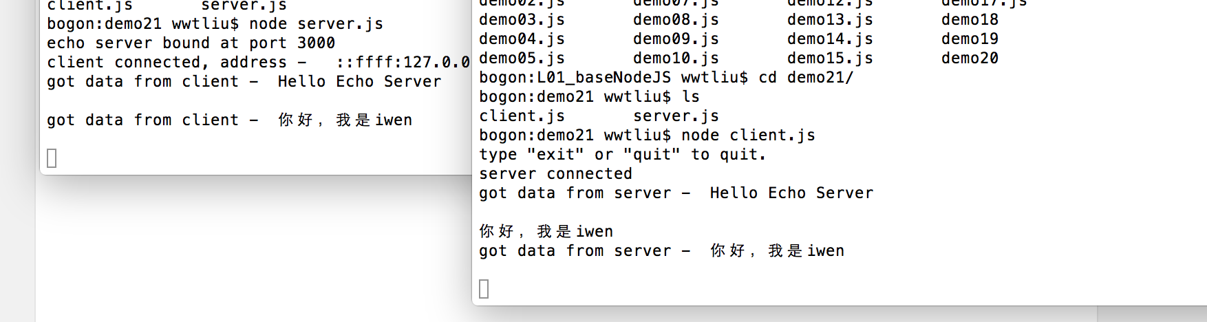 Nodejs之套接字