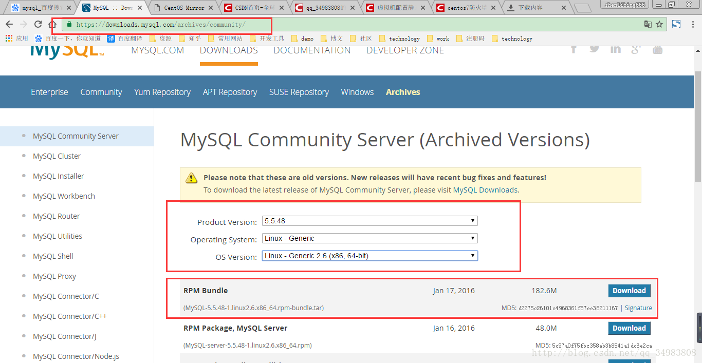 MySQL5.5.48