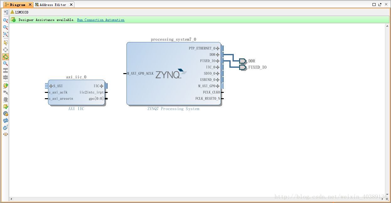 圖15 新增AXI IIC IP