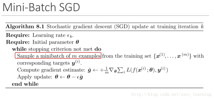 MiniBatch伪代码