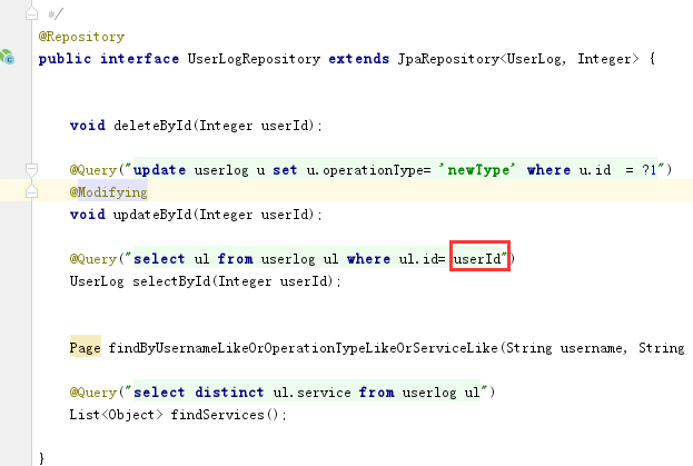 记录 Parameter with that position [1] did not exist； nested exception is java.lang.IllegalArgumentExce