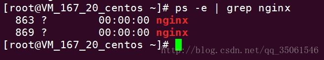 檢視nginx啟動程序