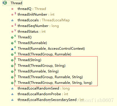 Thread类带name参数的构造函数