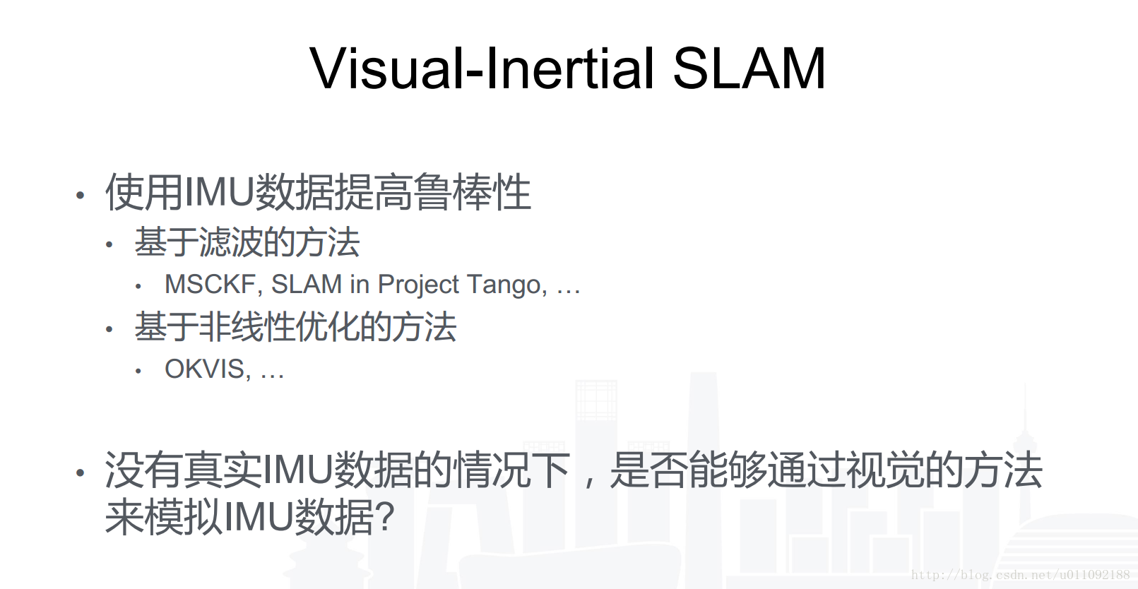 Visual-Inertial SLAM