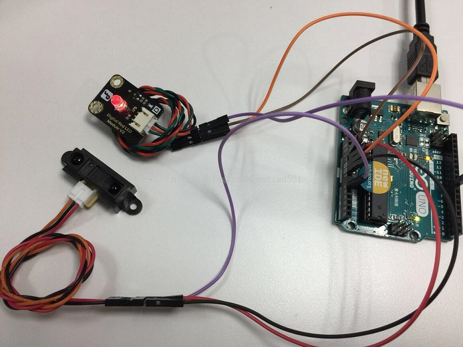 Arduino开发之GP2Y0A21 Distance Sensor_arduino d1 gp2y0a21-CSDN博客