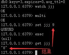 如果另一个客户端在操作同一个变量，watch会无效