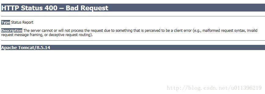 The server cannot or will not process the request due to something ...