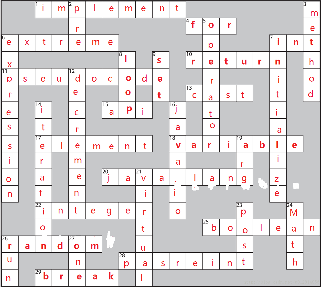 java cross