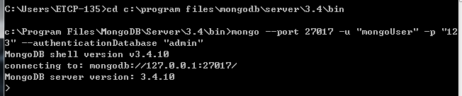 mongodb access control is not enabled for the database