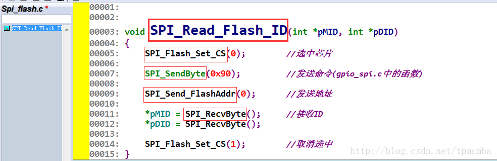 SPI_Read_Flash_ID函数