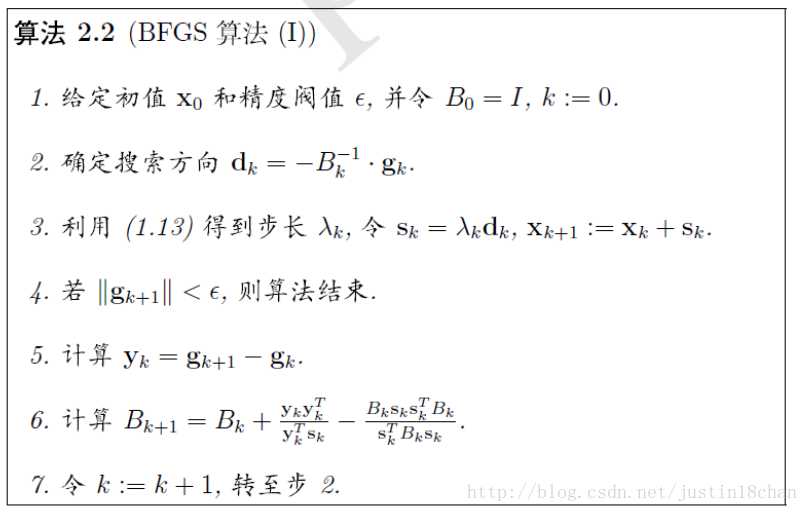 BFGS算法