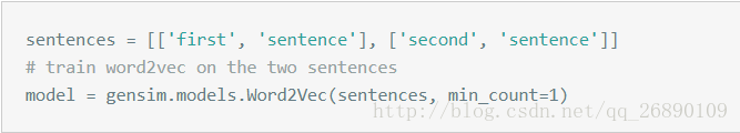 sentences示例