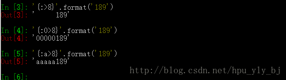 Python--字符串格式化format函数