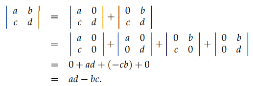 Determinant Formulas