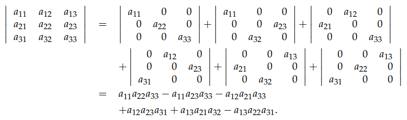 Determinant Formulas