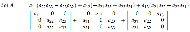 Cofactor formula