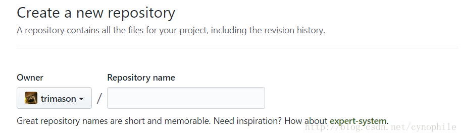 Create a new repository