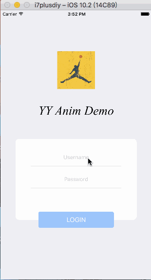 iOS 开发——登录页面动画、转场动画
