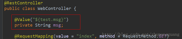 直接使用@Value注解获取数据