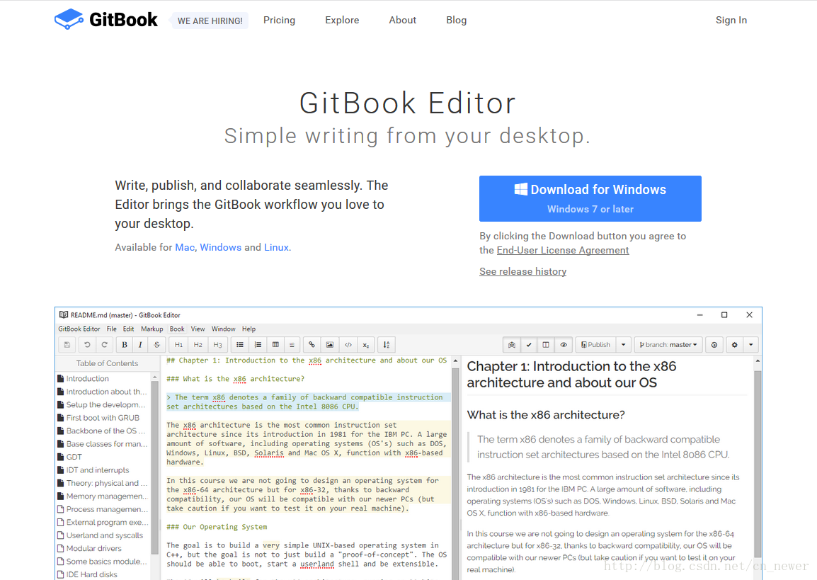 GitBook Editor下载网页