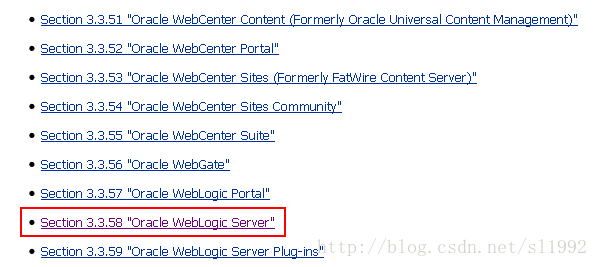 再选择weblogic server