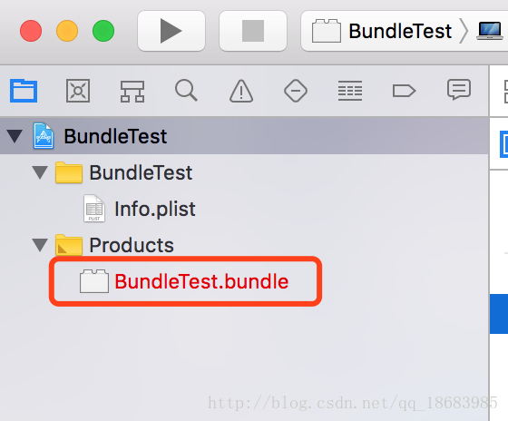 新创建的Bundle的工程文件是不可用的
