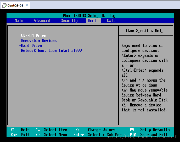 Move "CD-ROM Driver" to the first line