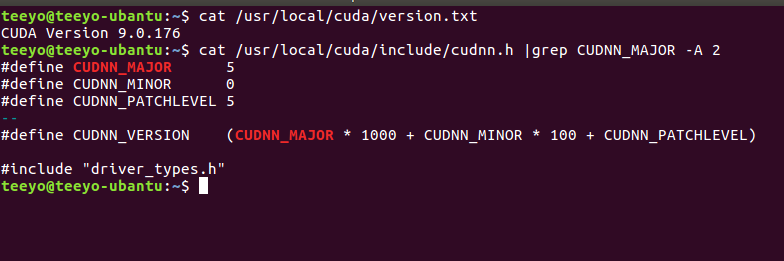 如何查看CUDA版本和CUDNN版本