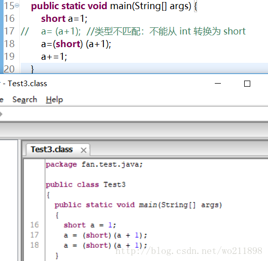 Java中short A 1 A A 1和a 1的区别及 的类型转换 这世界很酷 Csdn博客