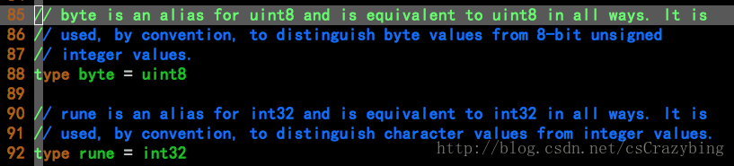 golang byte和rune的区别 或者是string知识