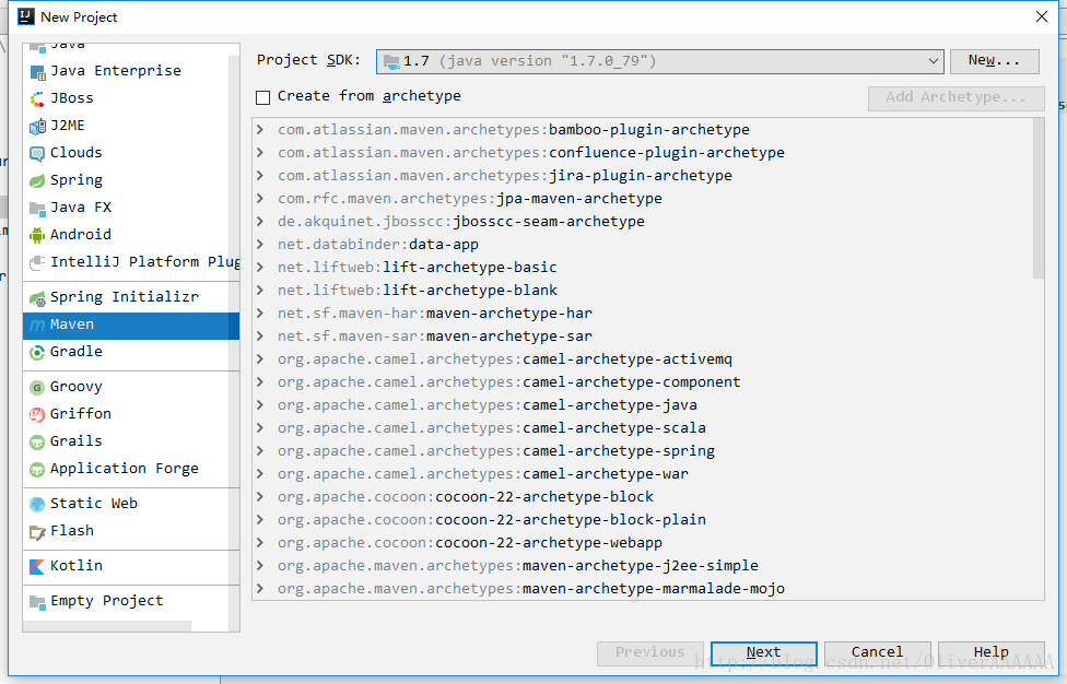 解决IntelliJ创建Maven项目一直显Loading archetype list