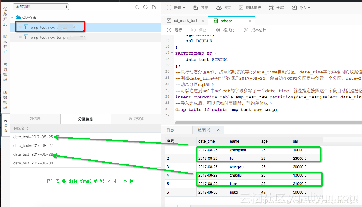 阿里云大数据利器之-RDS迁移到Maxcompute实现动态分区