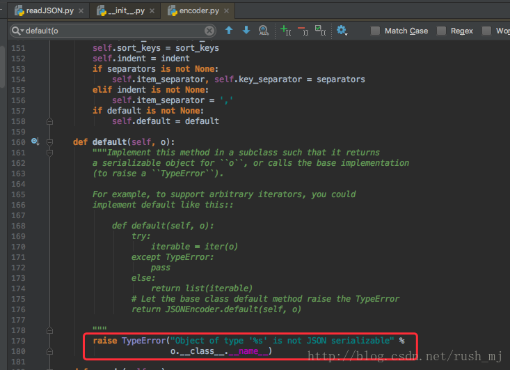 Python 继承jsonencoder来处理jsonencoder不能处理的数据类型 Rush Mj的博客 程序员宅基地 Jsonencoder 程序员宅基地