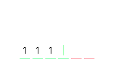 iOS 分割输入验证码的视觉效果