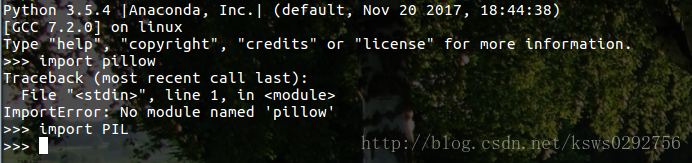 python中导入pillow时显示没有名为“pillow”的模块（import pillow: No module named 'pillow'）