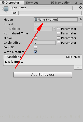 unity 2017.3 Tips 利用AnimationController使动画倒播