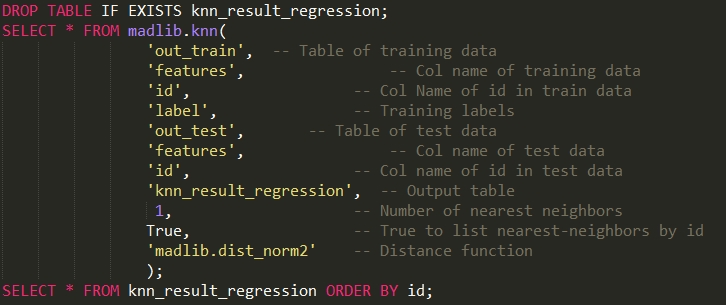 在postgresql中使用Madlib训练机器学习模型