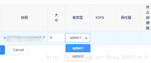 在iview的Table中添加Select（render）