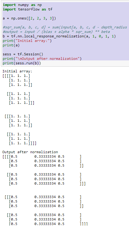 LRN (Local Response Normalization，即局部响应归一化层)