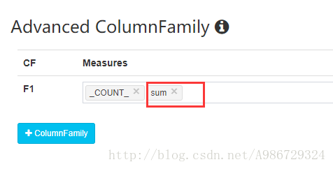 在Advanced Setting步骤中确认以下刚刚添加的是否在Advanced ColumnFamily当中