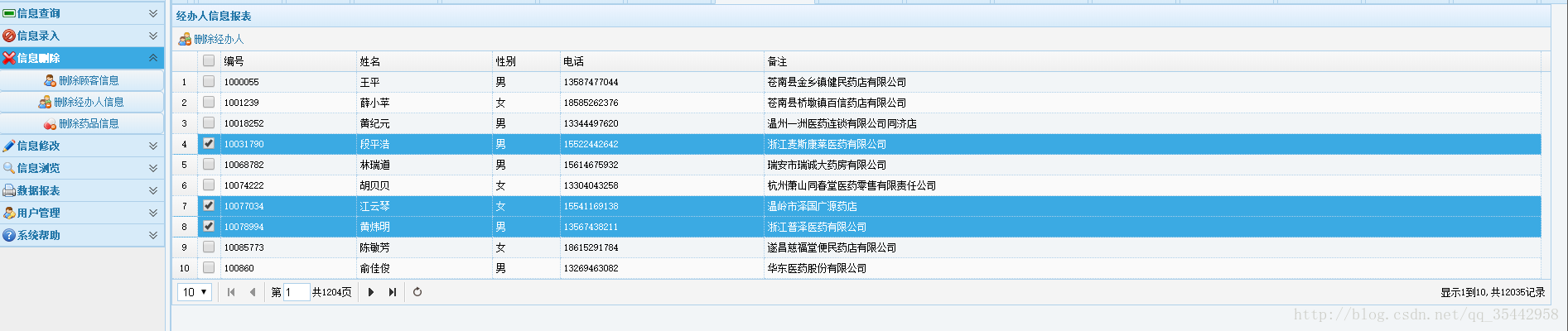 医药管理信息系统(javaWeb)