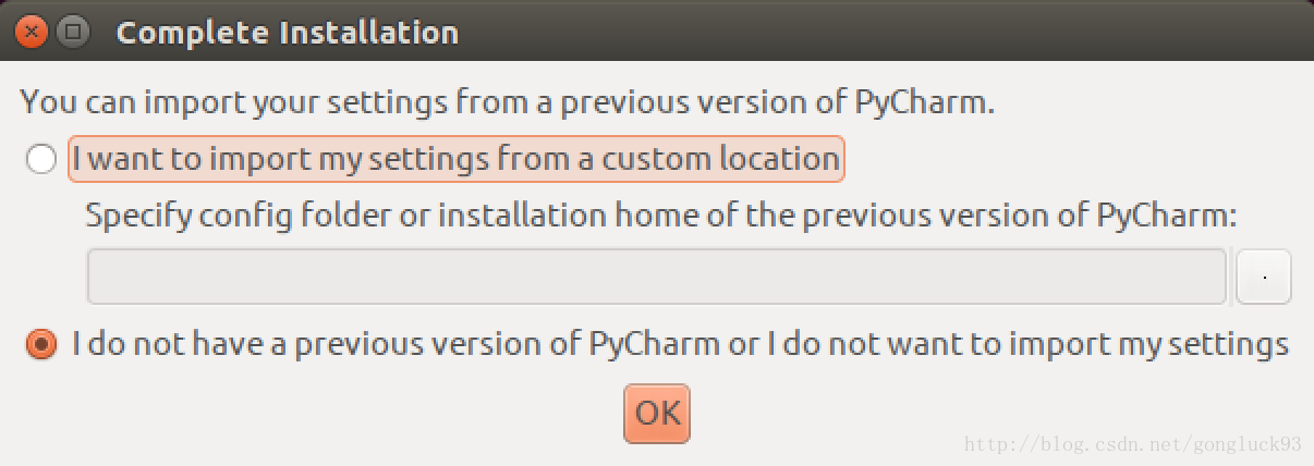 PyCharm导入配置信息