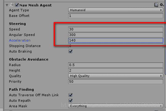 unity3d 自动寻路 惯性问题 “滑动”