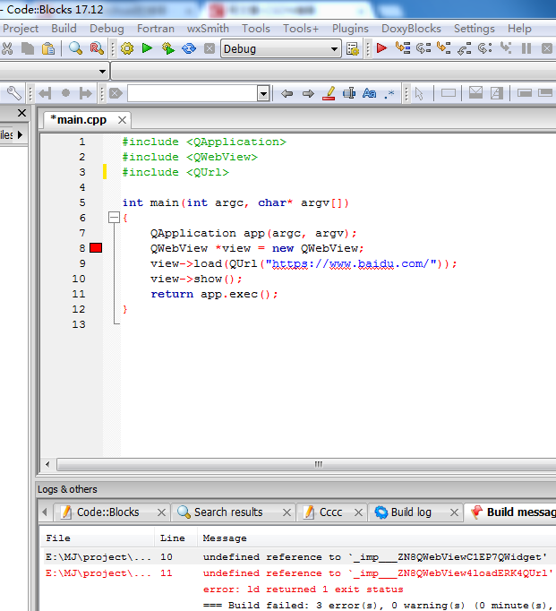 codeblocks17.12+QT5搭建（二）_codeblocks建立qt5工程CSDN博客