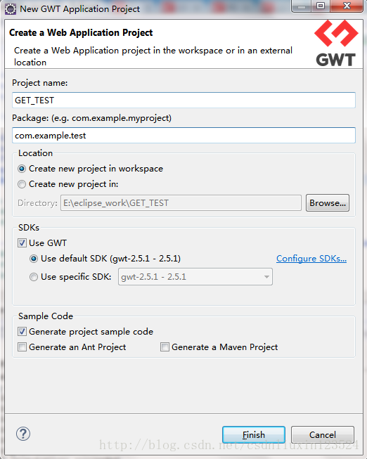 eclipse安装gwt插件，浏览器安装gwt插件，eclipse启动gwt自带的工程，并在浏览器上访问，eclipse导入gwt工程「建议收藏」