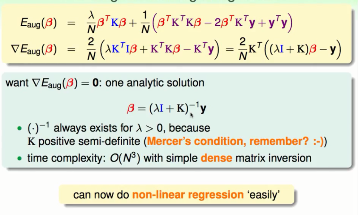 Matrix function. Ridge regression.