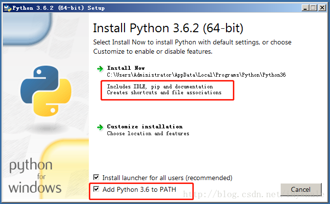 安装python3.6