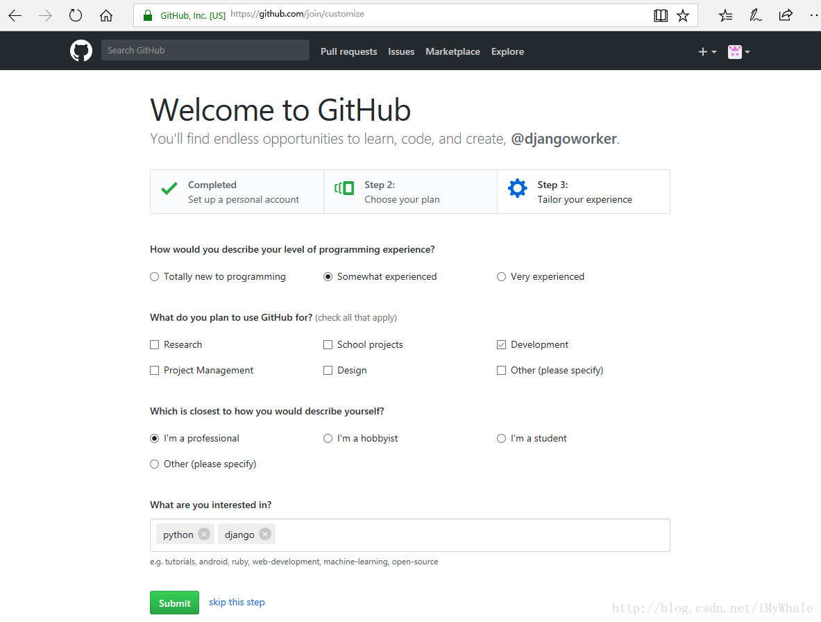 Github account. GITHUB Design Project.